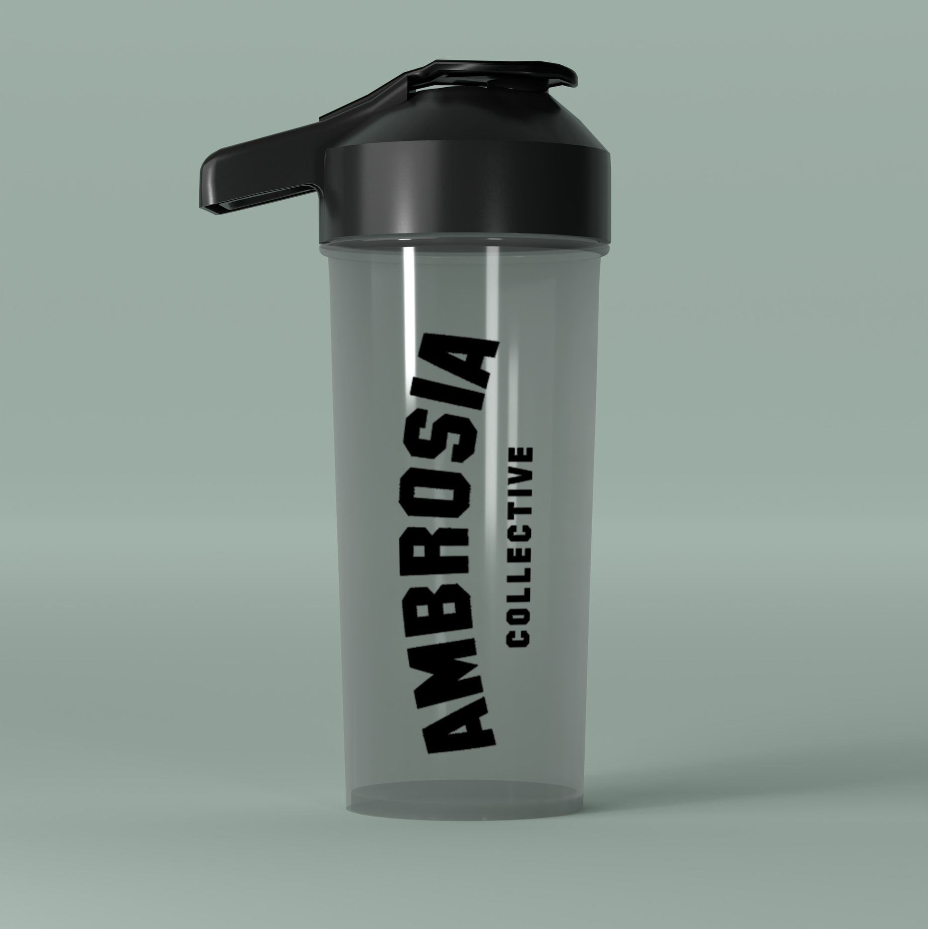 Ambrosia Collective Translucent & Black Sport Shaker