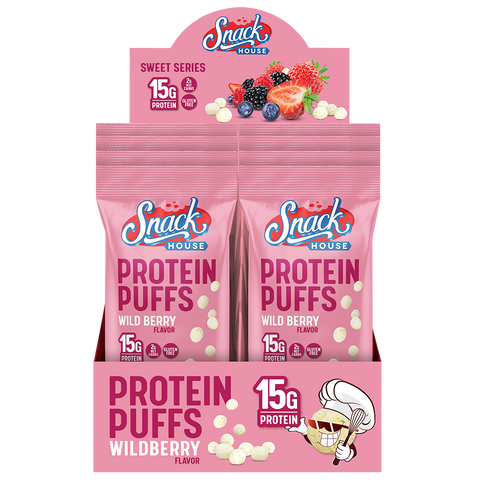 Snack House Protein Puffs - 8-Pack Box (All Flavors)