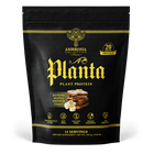 14 servings Black package of Ambrosia Collective Planta Plant Protein with banana, maple, and French toast flavor 